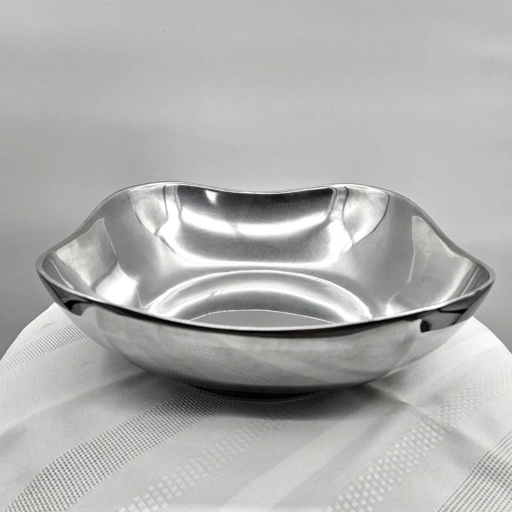 Wilton Armetale Boston MD Bowl Silver‎ Polished Square 109284 Made in USA